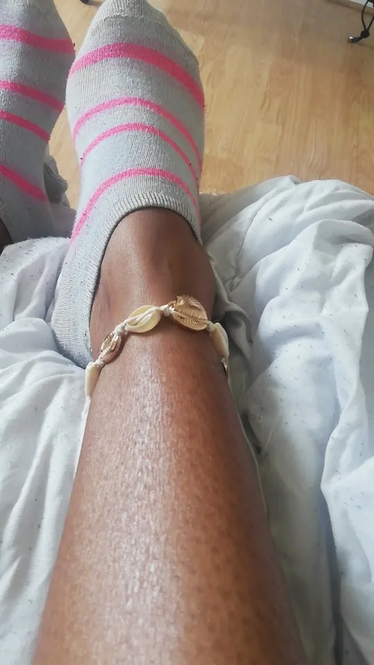 Bracelet de Cheville Blanc Ariela