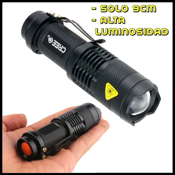 

Mini LANTERN cree Q5 7W Small zoom waterproof Hunting fishing