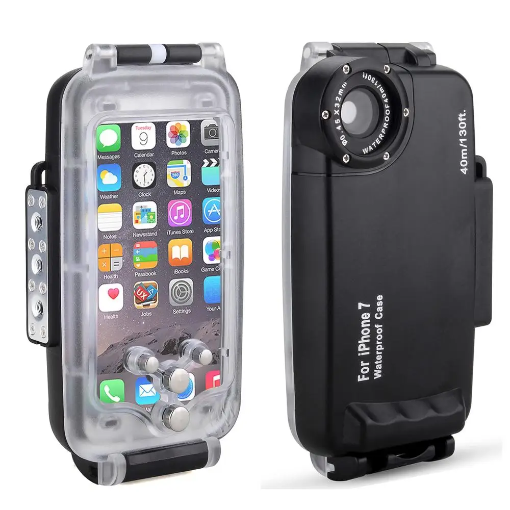Meikon EasyDive 40 м/130 футов Водонепроницаемый подводный чехол для iPhone 7 черный 7|underwater