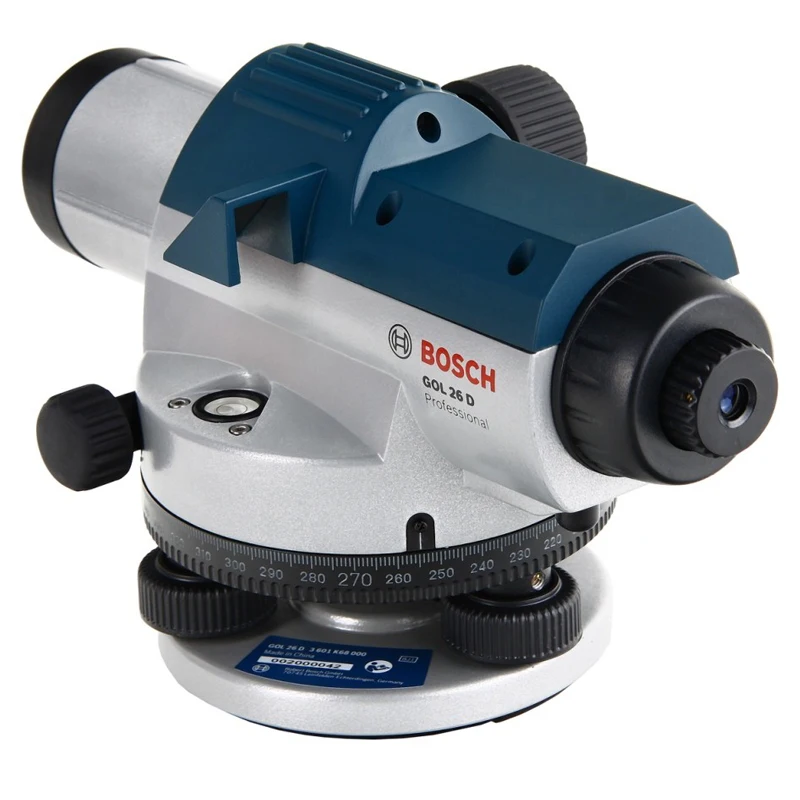 Нивелир оптический Bosch GOL 26 D (Рабочая температура -10/+50, максимальное расстояние 100 м, погрешность 0 мм)