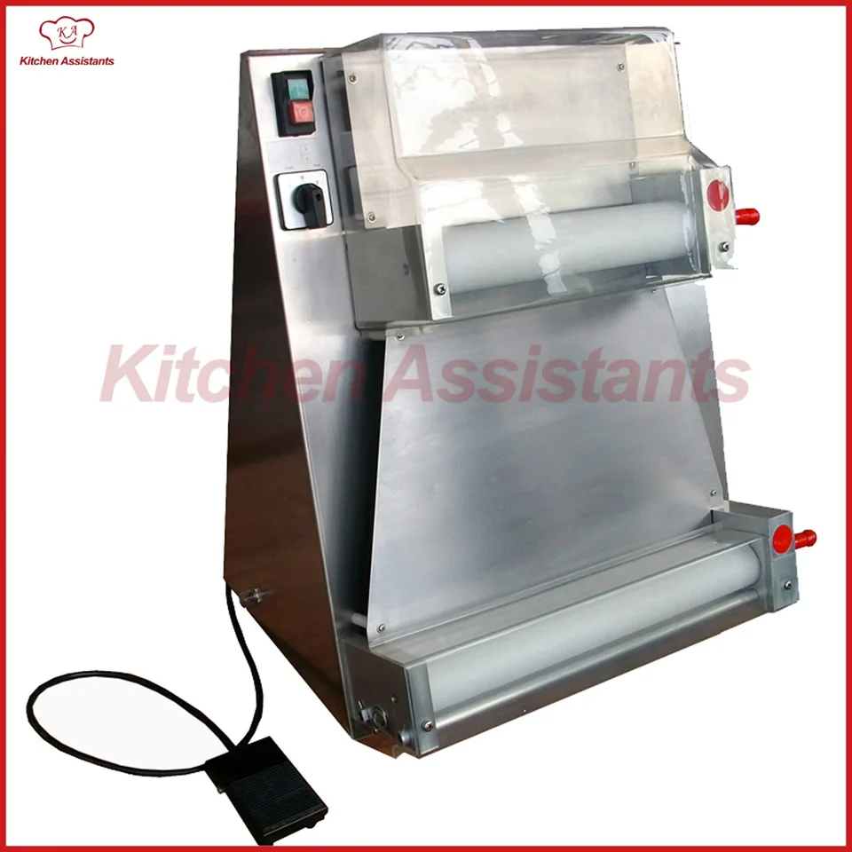 

DR1V-FP electric stand stainless steel pizza dough roller machine pizza making machines dough sheeter with foot padel