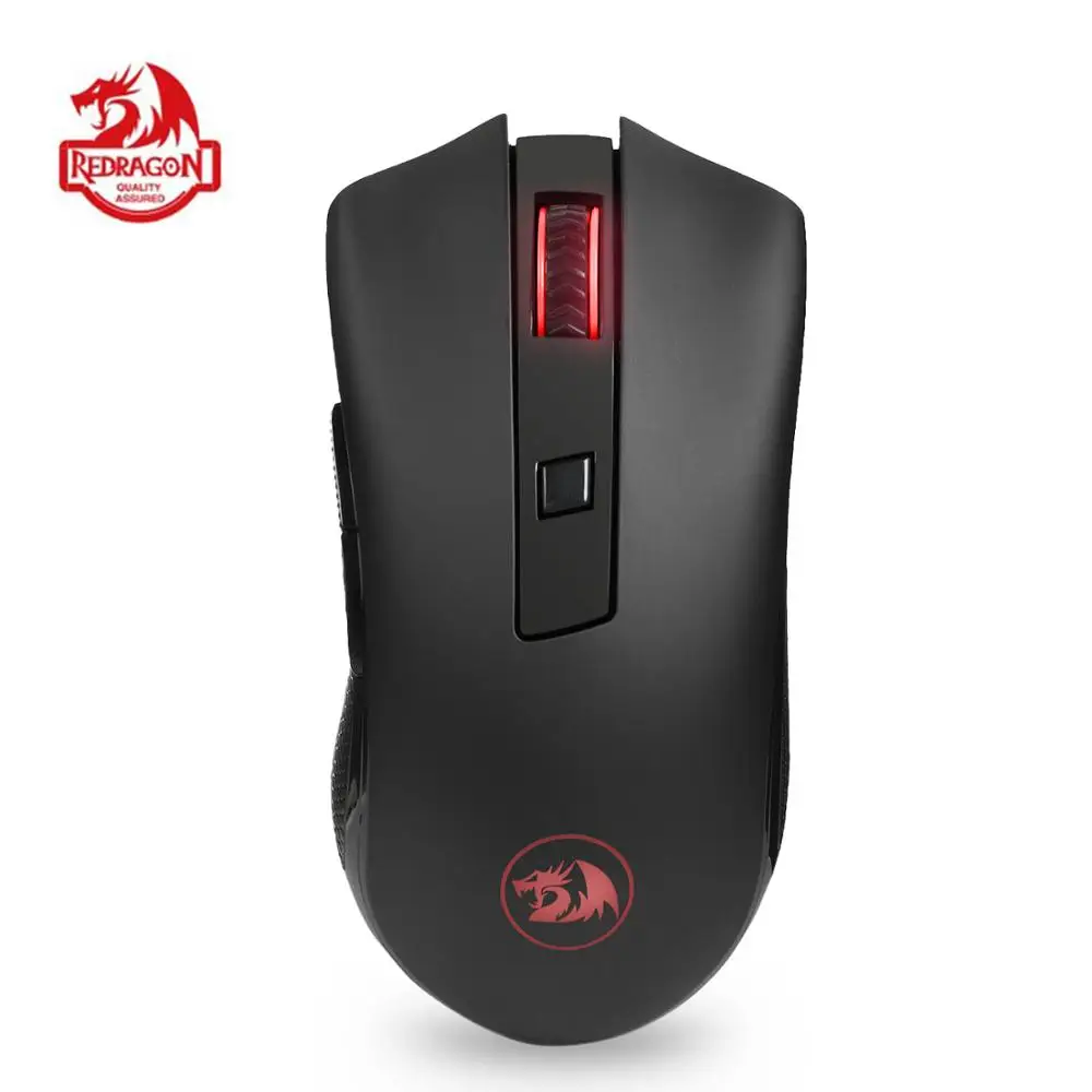 Redragon M652-BA, Беспроводная игровая мышь и коврик для мыши, комбо, 2,4G, беспроводные оптические мыши с usb-приемником, 2400 dpi и набор ковриков для мыши