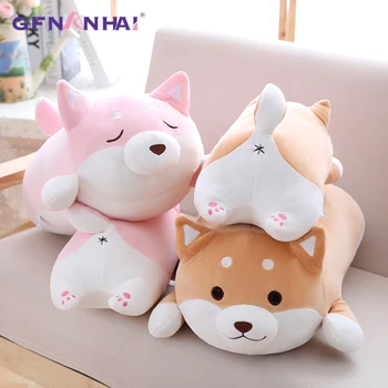 

so cute! 36cm kawaii fat shiba inu dog plush toy stuffed soft animal dog plush pillow stuffed cartoon gift for children girls