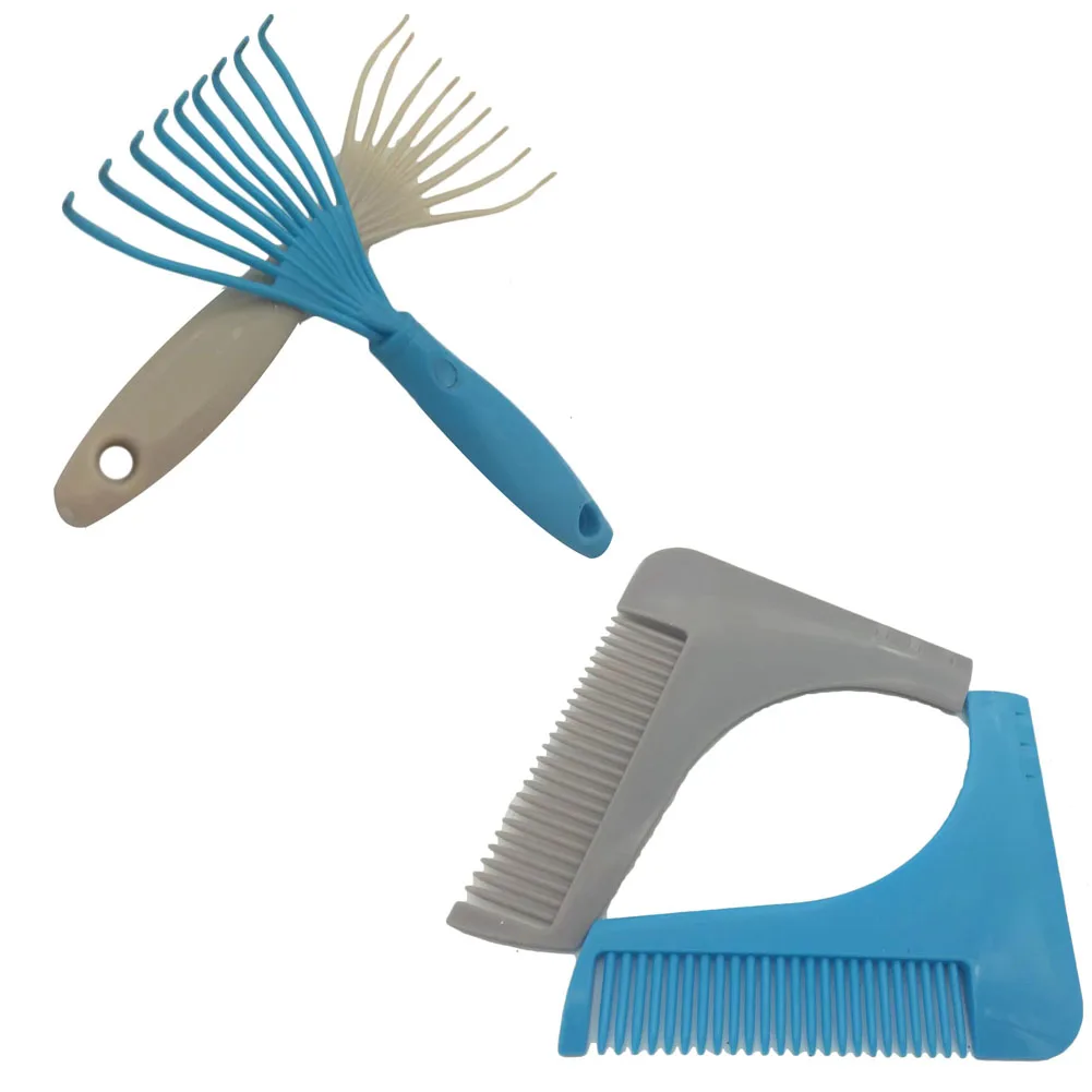 

Hot 1PCS High Quality Beard Shaping Styling Template Beard Comb All-In-One Tool ABS Comb for Hair Beard Trim Combs