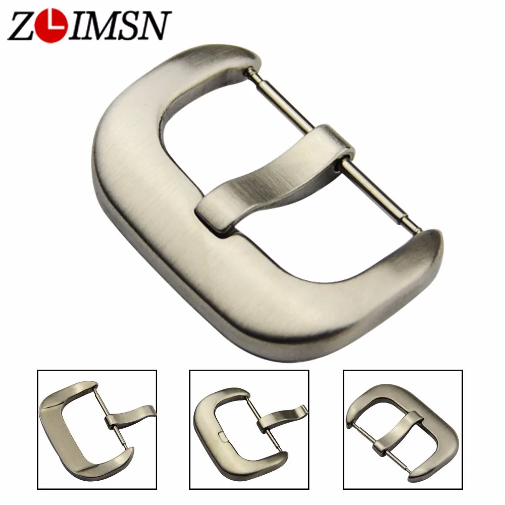 Zlimsn 100 Pcs Watch Band Straps Buckles Thick Solid Stainless Steel