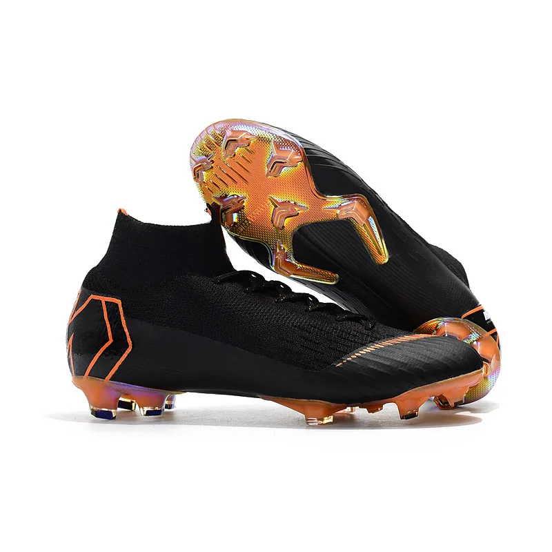 

sufei Men Superfly Football Boots Children Soccer Shoes FG SG Original VI Long Spike Soft Ground Training Cleats Wholesale