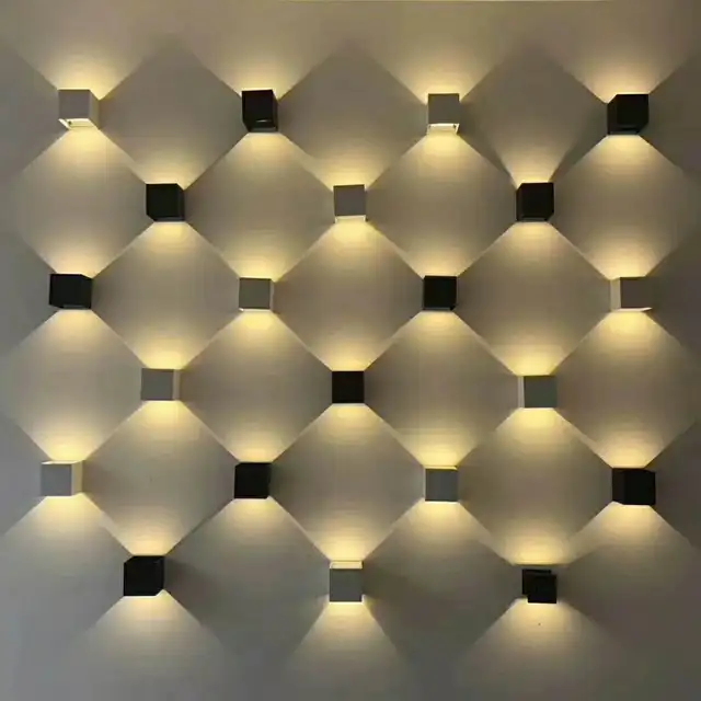 4 pieces IP65 white black box style hotel Modern LED wall sconce ... 4 pieces IP65 white black box style hotel Modern LED wall sconce ...