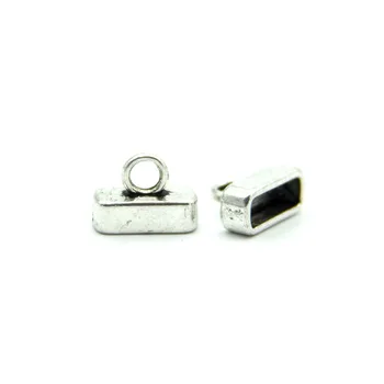 

20Pcs for 3mm round leather ends 10x3mm ,for keychian earring end antique sliver jewelry supplies jewelry finding D-6-203