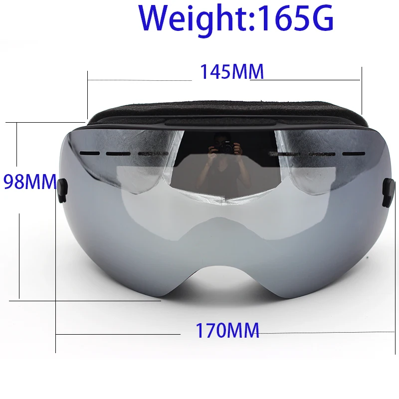 Jomolungma лыжные очки двойные большие сферические линзы защита UV400 противотуманные мужские и женские лыжные очки уличные очки SG00104