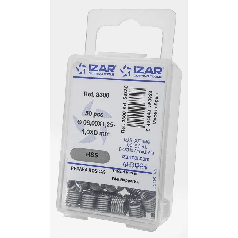 IZAR 56431 Ремонт Вставки полосатые резьбы 18.00x2.00 2.5xd|Гаечный ключ| |