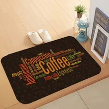 Еще коричневый Пол оранжевый зеленый желтый кофе латте Writen 3d шаблон печати Противоскользящий половик домашний декор Entryway кухонный коврик