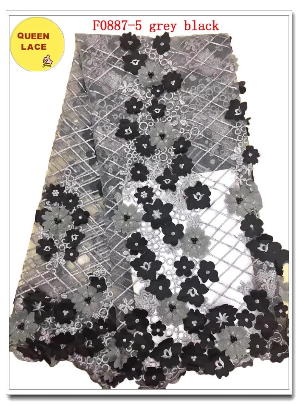 F0887-5 grey black