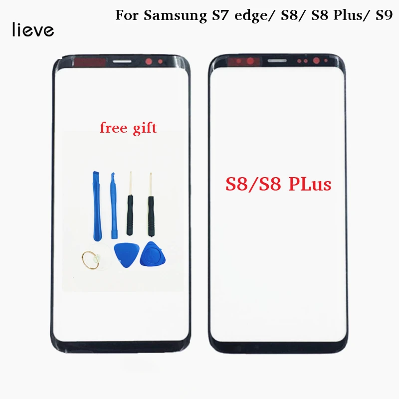 Mobile front touch screen for Samsung Galaxy S7 edge S8 S8 Plus S9 replacement screen outer glass lens touch panel1