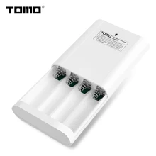 Зарядное устройство TOMO P4 для литиевого аккумулятора 18650, Корпус внешнего аккумулятора с ЖК-дисплеем, интеллектуальный индикатор вспышки