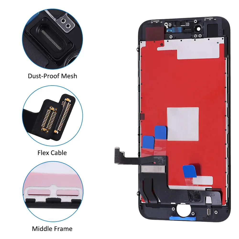 Для iPhone X XR XS OEM lcd сенсорный экран гибкие OLED Super AMOLED дисплей дигитайзер сборка запасные части черный и белый