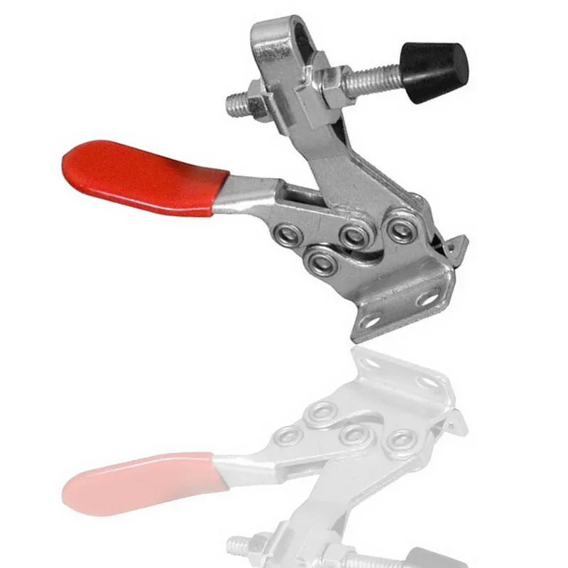 

Hot Selling Anti slip Red Plastic Cover 300lbs Handle Tool Toggle Clamp 225D For Home Factory VE676 T10