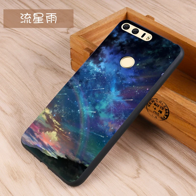 Huawei honor 8 Case Original Cover for Huawei honor 8 Case Bag honor 8 Cover Skin Wolf Fish Skull Fundas 100% 8