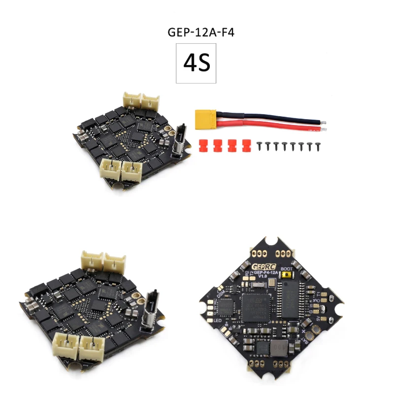 

GEPRC GEP-12A-F4 STM32F411 F4 Flight Controller &12A ESC Support 2~4S Battery for Tiny Indoor Quad FPV Racing Micro Drone