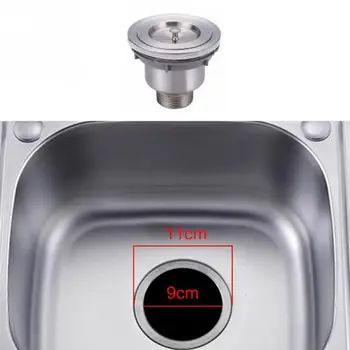 

Stainless Steel ABS Kitchen Sink Stopper Plug for Bath Drain Drainer Strainer Basin Water Rubber Sink Filter Cover Sinkhole
