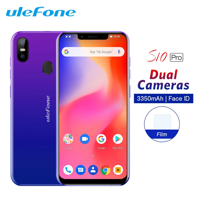 Ulefone S10 Pro Мобильный телефон Android 8 1 5 7 &quot19:9 MT6739 четырехъядерный 2 Гб ОЗУ 16 ПЗУ 13 МП +