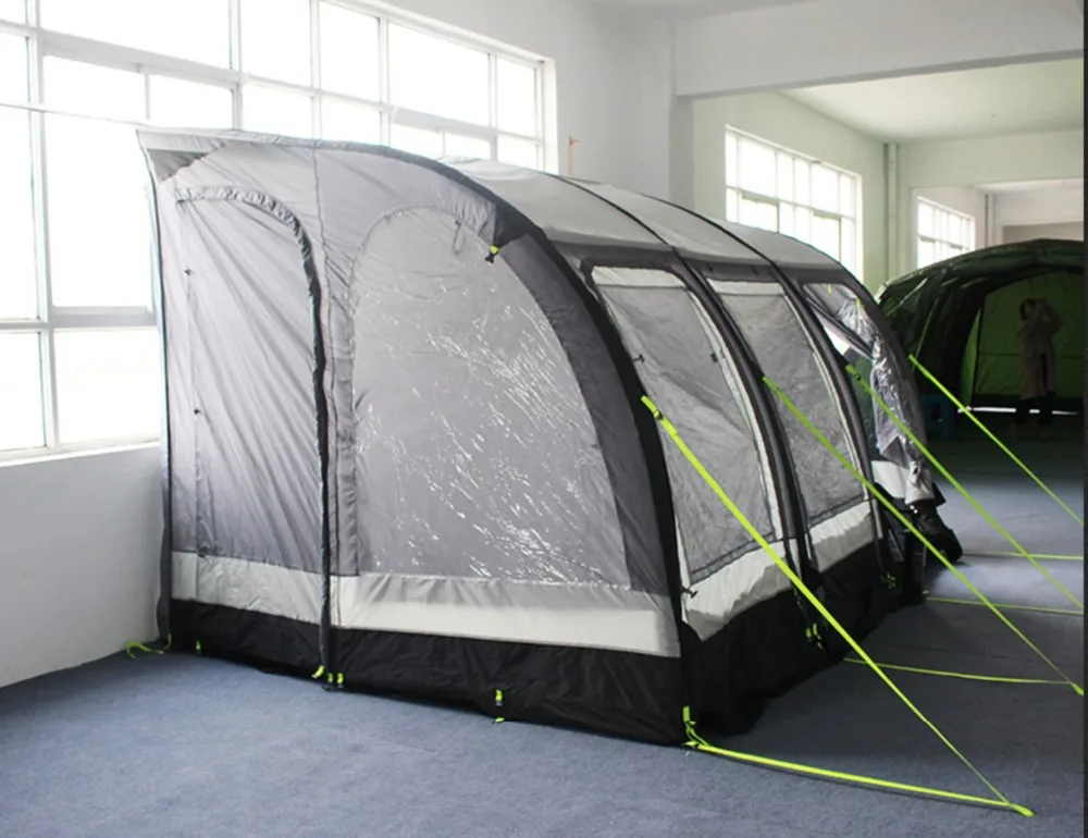 Air beam type Inflatable  waterproof anti-UV car Caravan trailer Porch Awning side airTent For family camping Trip