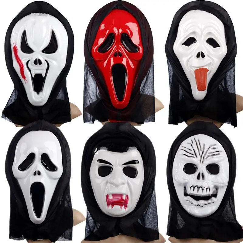 

YIBO Party Mask Halloween Horror Mask Party Masquerade Man Grimace Screaming Head Mask Masquerade Party Equipment