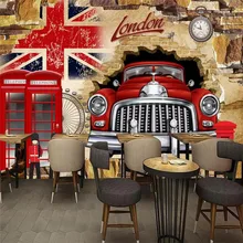 3D personality car broken wall TV decorative wall professional production mural wholesale wallpaper mural poster photo wall 3D personality car broken wall TV decorative wall professional production mural wholesale wallpaper mural poster photo wall