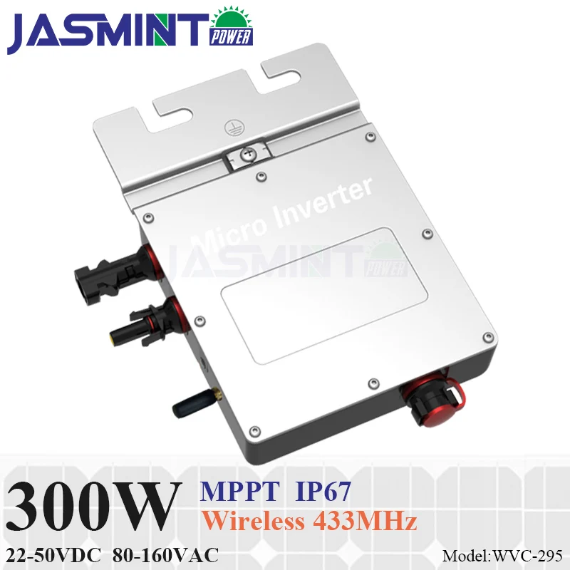 

New design!!!300W grid tie micro inverter with communication function, 22-50V DC to AC 80-160V MPPT inverter for 24V/36V system