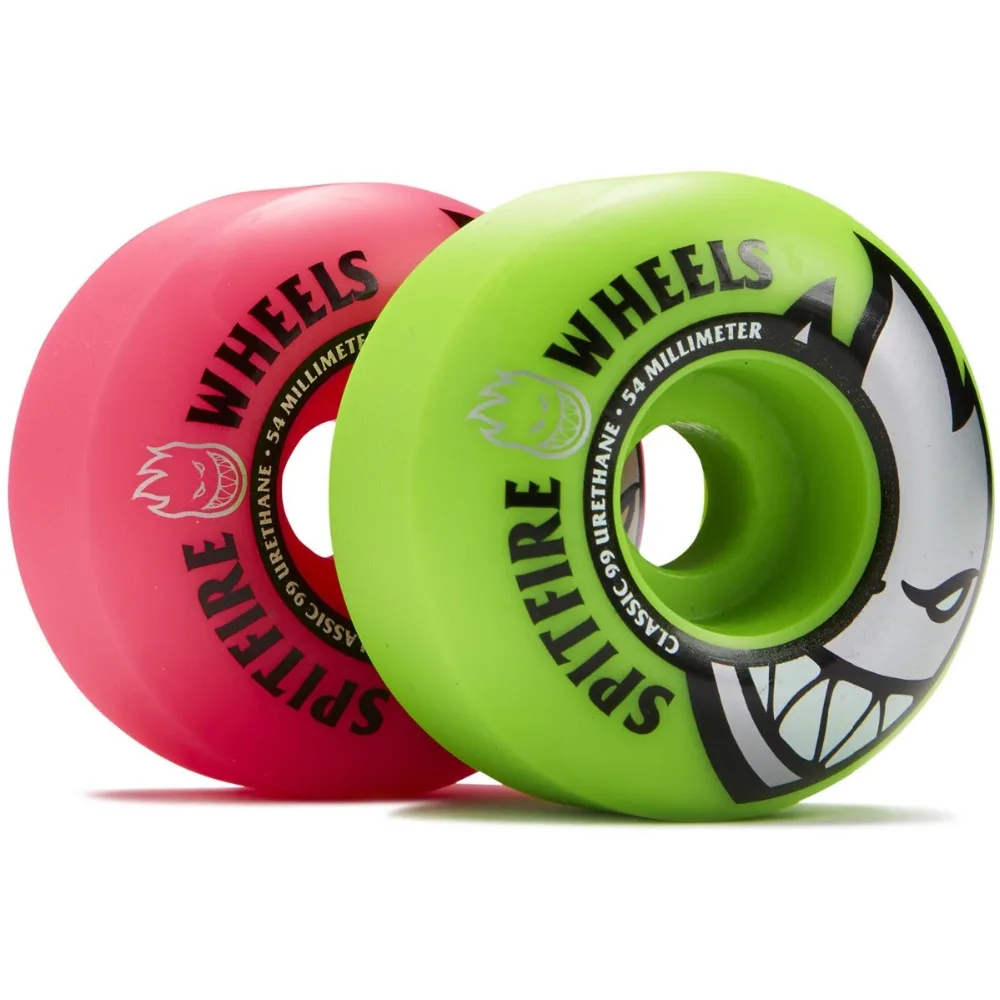 Бесплатная доставка Оригинальные Spitfire Wheels Bighead Classic Mashup неоновые розовые/зеленые