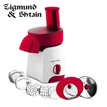 Мультирезка Salatmeister Zigmund&Shtain нарезает, натирает, шинкует за считанные секунды, расширенная функциональность, качество и удобство, высокая мощность, стильный дизайн, легкий уход, удобное хранение