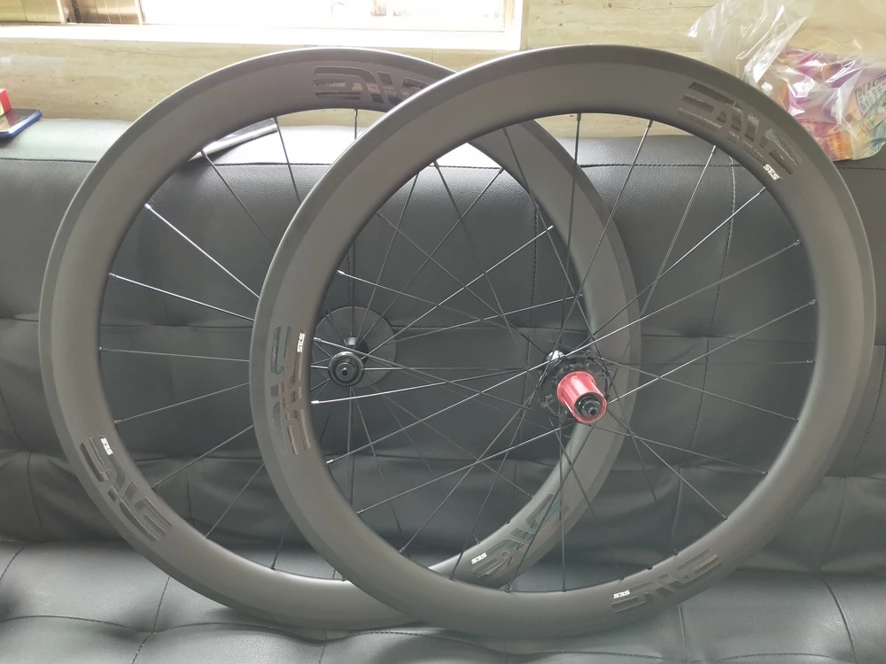 Discount GANT 50mm Tubular Carbon Wheel Set for 10/11-Speed SRAM/Shimano Road Bike Wheels 700C 2