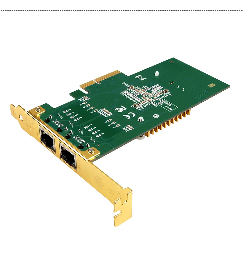 Intel i350t2 I350-T2 серверный Настольный набор микросхем Gigabit PCI-E сетевая карта 1000 Мбит/с двойной RJ45 порт NIC адаптер ROS конвергенция