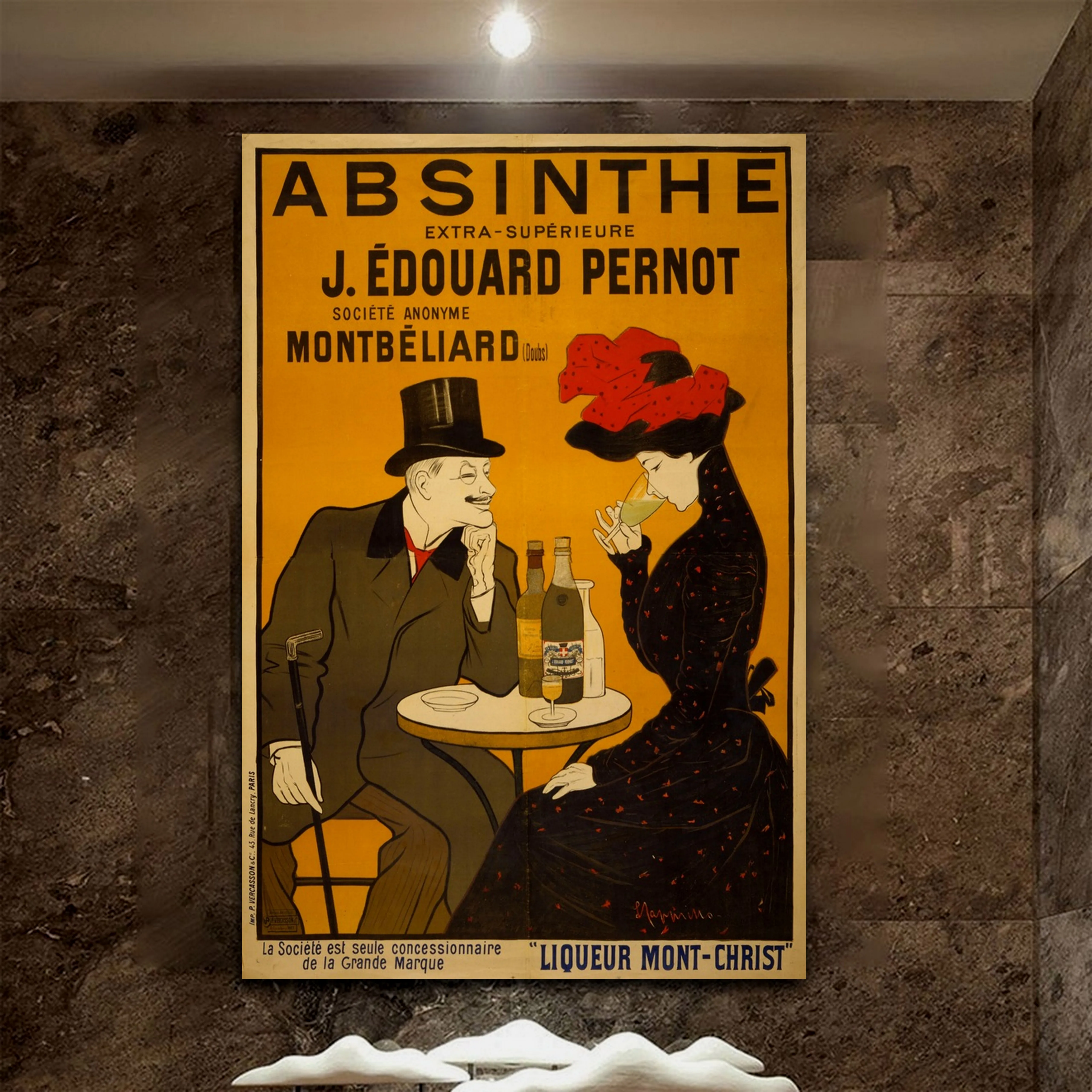 Absinthe рекламная фотография на стену настенное искусство винтажная комната