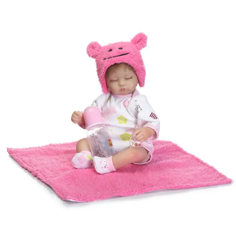 

NPK Real sleeping baby reborn dolls 16" 40cm soft silicone reborn babies for children gift bebe brinquedos reborn bonecas