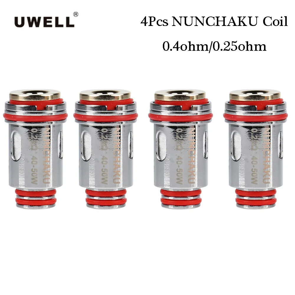 4 шт. оригинальные аксессуары для электронных сигарет Uwell NUNCHAKU 0 25 Ом бака