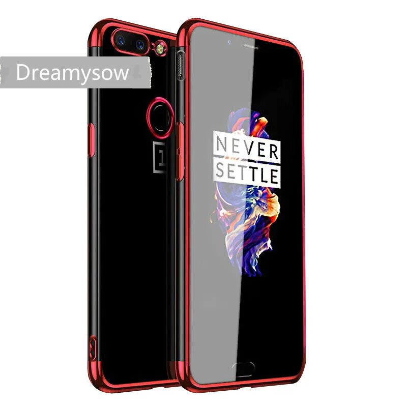 

Luxury Soft Plating TPU Case Phone Case for Oneplus 5 5T Transparent Shining Shell for One Plus 5 T 1+5 1+5T A5000 Cover