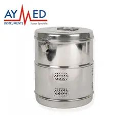 2 шт. хирургический туалетный барабан Коробка для хранения инструментов барабан автоклав для стерилизации больничный барабан