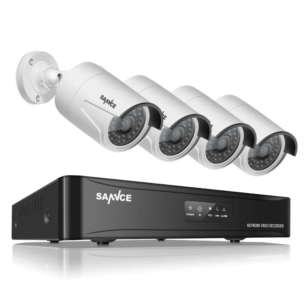 bilder für SANNCE 4CH NVR 960 P IP Netzwerk PoE Videoaufnahme 1,3 Mt IR im freien Überwachungskamera-system Home video Surveillance kit RU Lager bilder für SANNCE 4CH NVR 960 P IP Netzwerk PoE Videoaufnahme 1,3 Mt IR im freien Überwachungskamera-system Home video Surveillance kit RU Lager