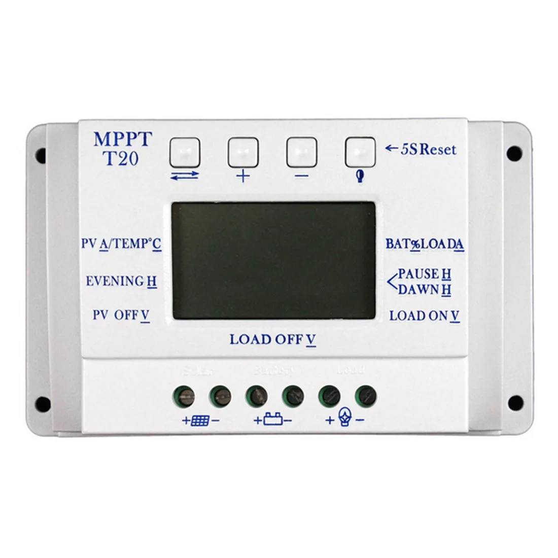 

SOPATiO 40A 12V/24V Solar Charge Controller Battery Cell Controller For RV Photovoltaic Power Generation System Home Kit