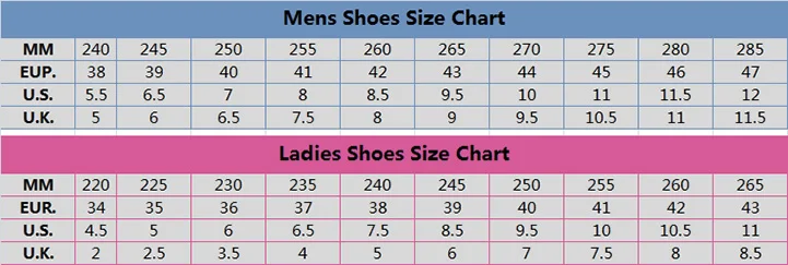 Shoes Of Soul Size Chart