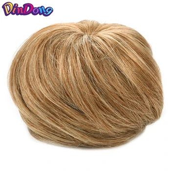 

DinDong Ring Donut Buns Up Do Hair Extensions Synthetic Hair Bun Chignon Hairpiece Blonde Brown 8 Colors Available