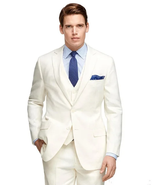 White Notch Lapel5Pieces(Jacket+Pant+Tie+Vest+Handkerchief)Fashion Men Suits Formal Business Office Terno Custume Homme Marriage White Notch Lapel5Pieces(Jacket+Pant+Tie+Vest+Handkerchief)Fashion Men Suits Formal Business Office Terno Custume Homme Marriage