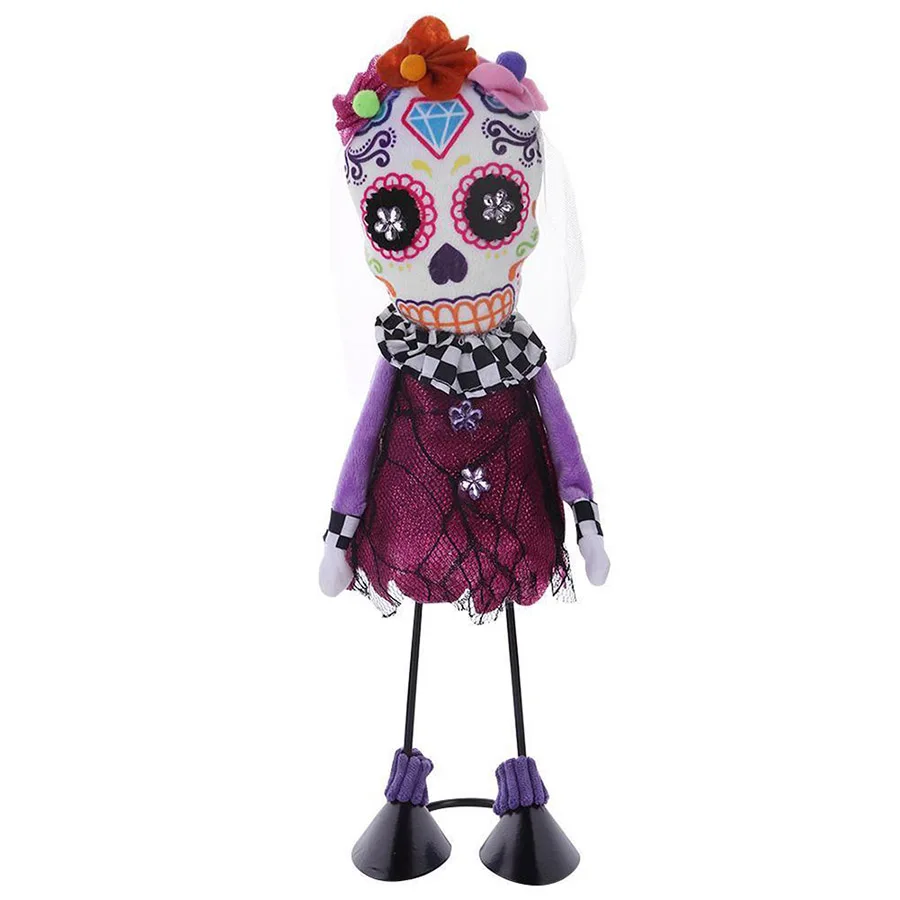 Halloween Decorate Props Ornaments Hallowmas Artificial Skull Skeleton Ghost Dolls Hanging Ornament Decoration Party Supplies (11)