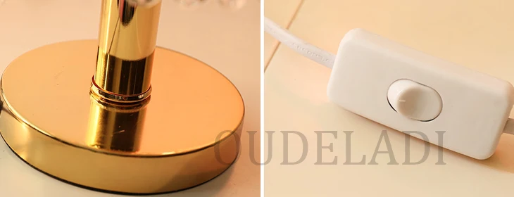 Candeeiros de Mesa de Cristal de Luxo Lâmpada de Cabeceira Decoração de Casamento Europeu Moderno Criativo Quente Princesa Quarto Moda Lâmpadas 8 Cheap Luminárias de mesa
