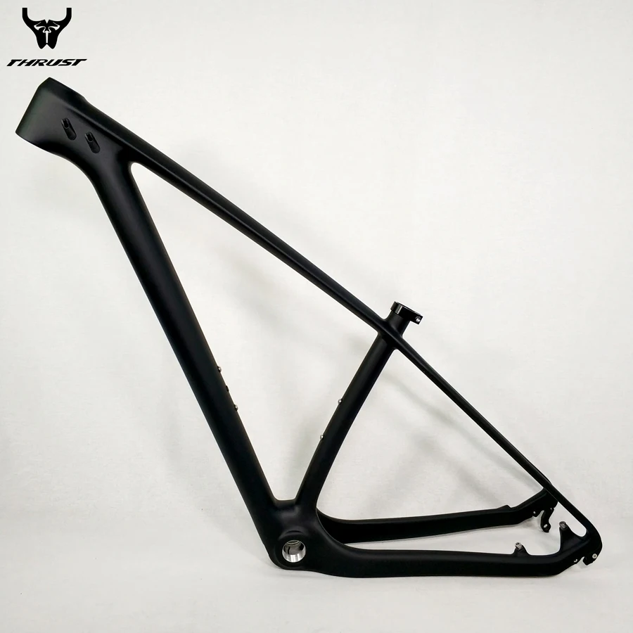 

THRUST Bicycle Frame 29er 27.5er Mountain Bike Carbon Frame Size 15 17 19 BSA BB30 Disc Brake Tapered Carbon mtb Frame UD Black