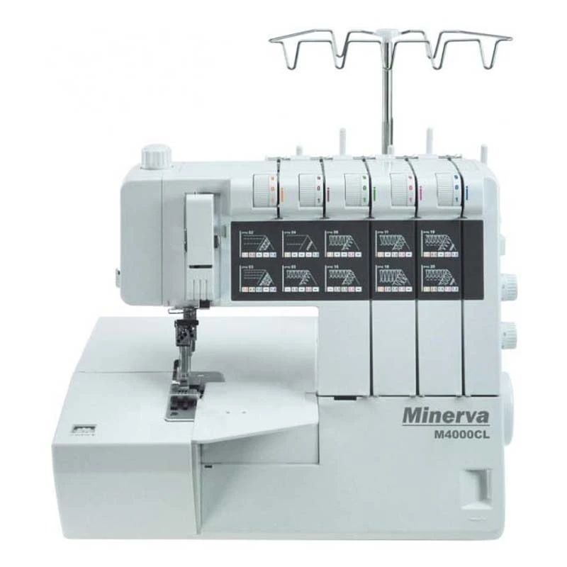 Швейная машина Minerva  M4000CL ( Тип - Оверлок, съемная прижимная лапка, регулировка натяжения нити, 20 видов строчек)