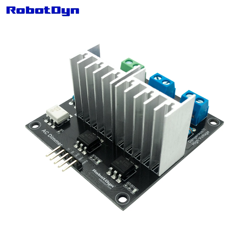AC Light Dimmer Module, 2 Channel, 3.3V/5V logic, AC 50/60hz, 220V/110V