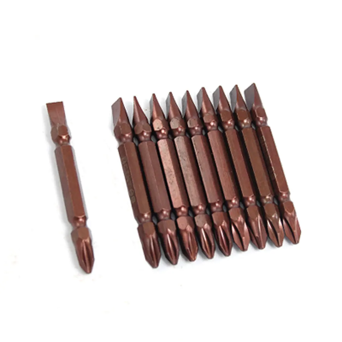 

UXCELL 10 Pcs Double Ended Slotted Phillips Tips Magnetic Screwdriver bit | screwdriver