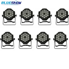 Без налога cutstom по воздуху, 8 шт./лот светодиодный светильник par 18x12 Вт RGBW 4в1 RGBWA 5в1 rgbwa uv 6в1 dj светильник для сцены, шоу, вечерние дискотеки