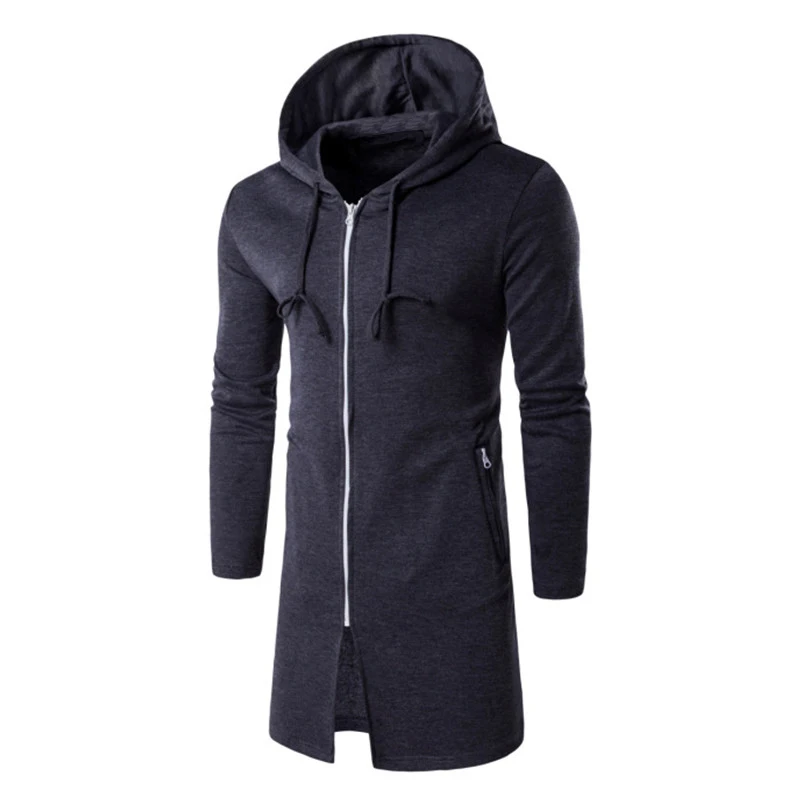 Aliexpress.com : Buy Long Hoodies Jacket Mens Autumn Winter Fashion ...